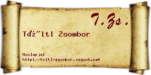 Töltl Zsombor névjegykártya