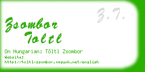 zsombor toltl business card